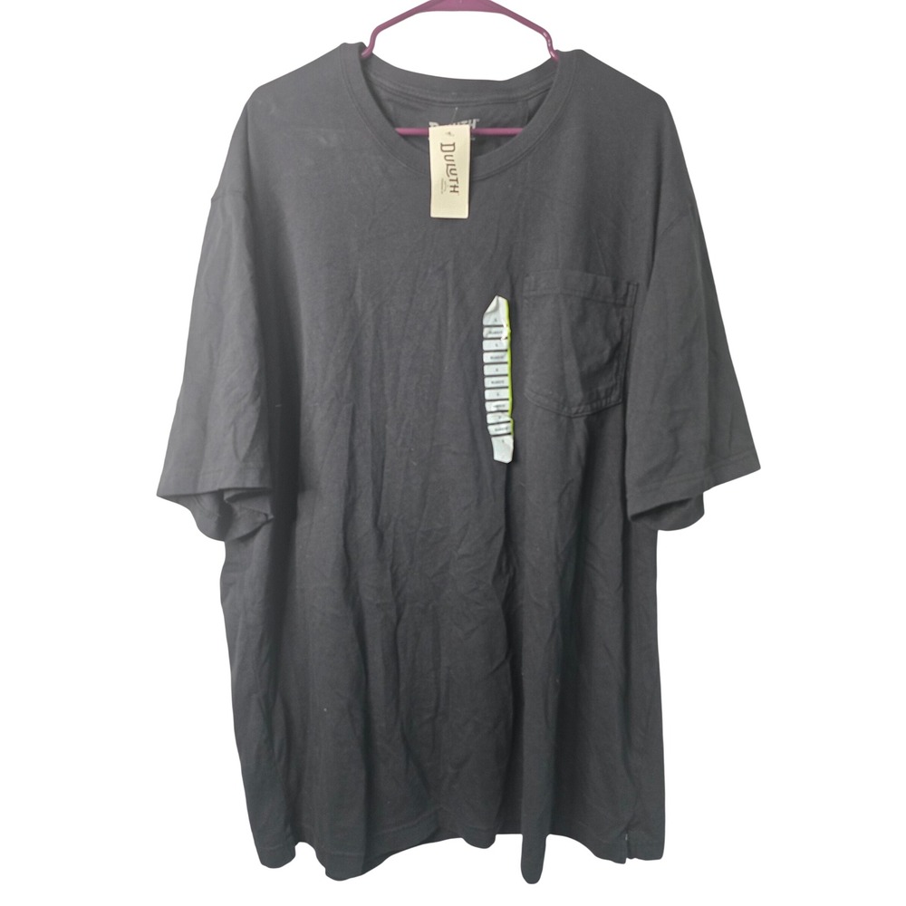 Duluth Trading Co Mens Longtail T Relaxed Fit Pocket Tee Black XL 95587 BLK NWT